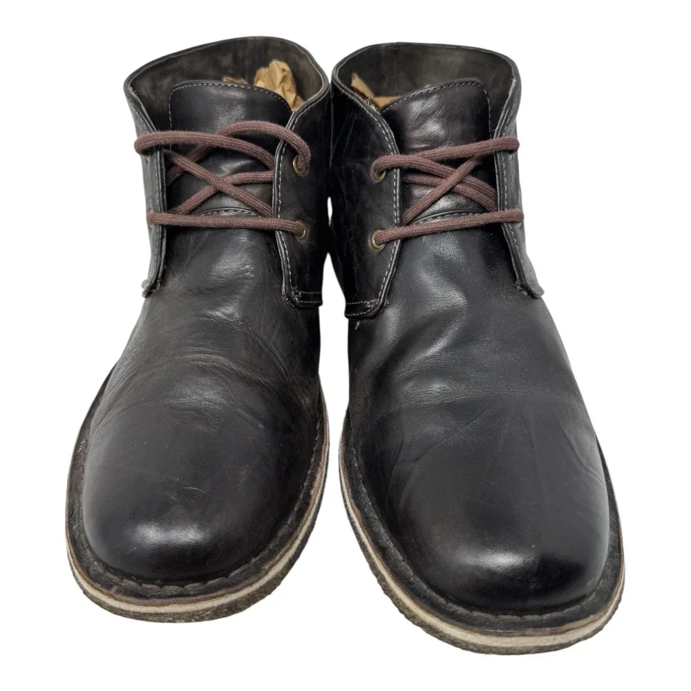 🔥UGG Australia 🤑Leighton Mens Dark Brown Leather Chukka‎ Desert Boots Size 11